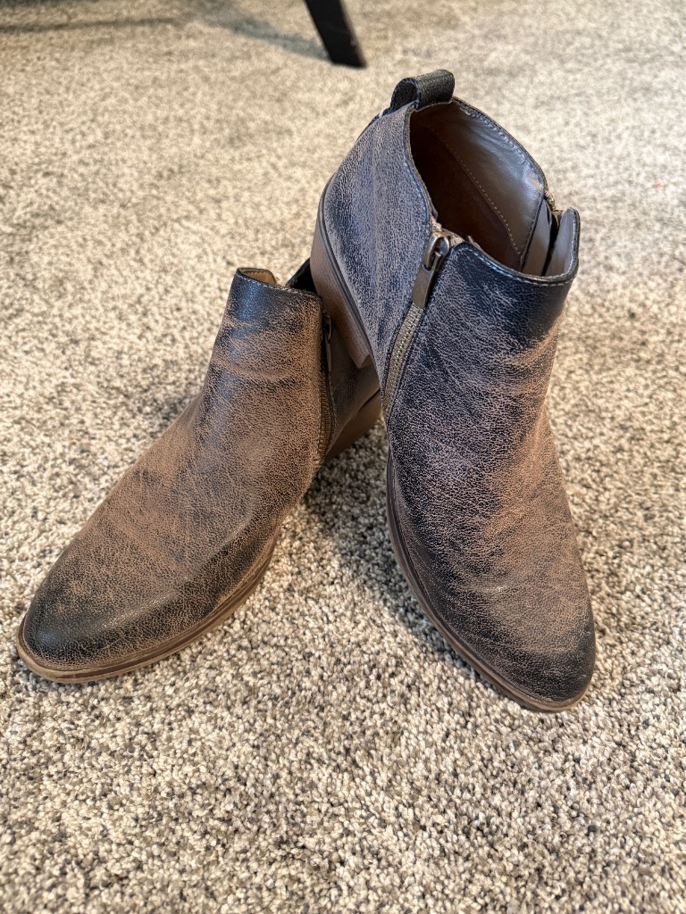Jessica Cline Dani style Women’s size 10 M Brown side zip ankle boots booties